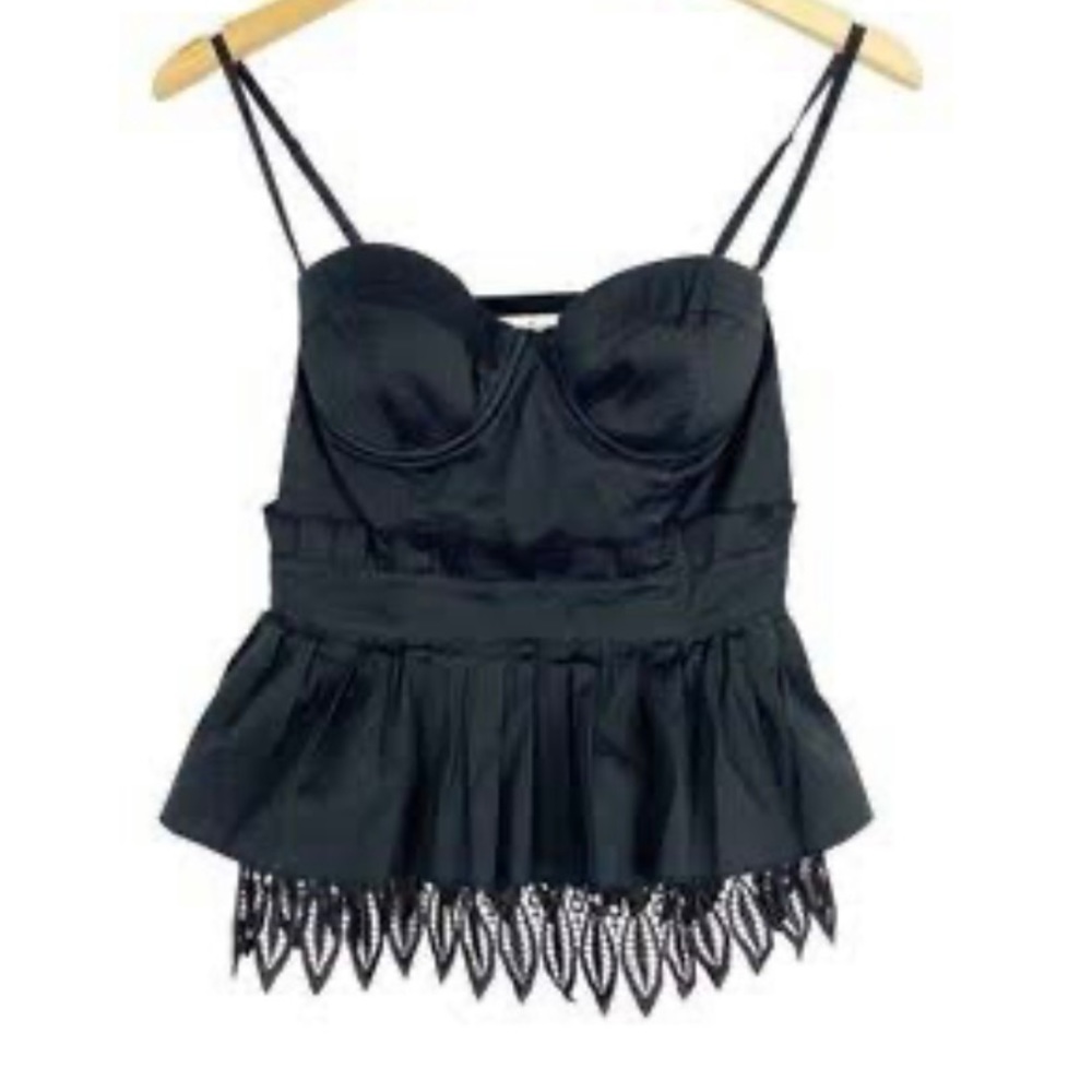 Marciano size XS lace peplum top
